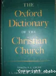 [A remplacer]. The Oxford Dictionary of the Christian Church