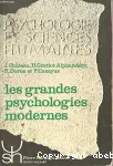 Les grandes psychologies modernes