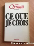 Ce que je crois