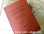 Les langues dans le monde ancien et moderne (vol. 1) Texte