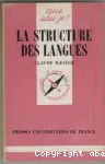 STRUCTURE DES LANGUES