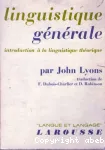 LINGUISTIQUE GENERALE INTROD