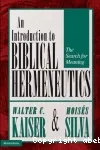 An Introduction to Biblical Hermeneutics