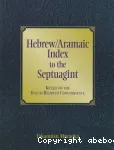 Hebrew-Aramaic Index to the Septuagint