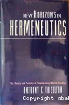 New Horizons in Hermeneutics