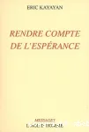 Rendre compte de l'esprance