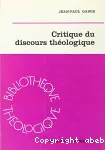 Critique du discours thologique