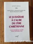 Le judasme  l'aube de l're chrtienne