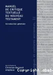 Manuel de critique textuelle du Nouveau Testament