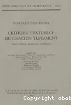 Critique textuelle de l'Ancien Testament (vol. 3)