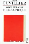 Vocabulaire philosophique