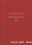 Correspondance de Thodore de Bze. Tome XXI: 1580