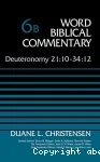 Deuteronomy 21.10 - 34.12