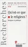 Revue du MAUSS. N22 : Qu'est-ce que le religieux?