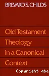 Old Testament Theology in a Canonical Context