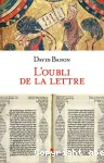 L'oubli de la lettre