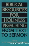 Biblical Resources for Holiness Preaching