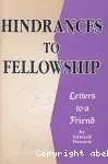 Hindrances to Fellowship