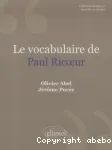 Le vocabulaire de Paul Ricoeur