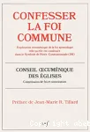 Confesser la foi commune