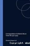 Correspondance de Martin Bucer. Tome 3 : 1527-1529