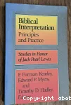 Biblical Interpretation : Principles and Practices